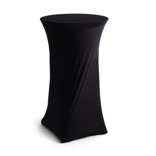 Bar Table Cover - Black Lycra