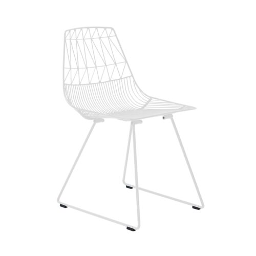 Lucy Chair White Wire Frame